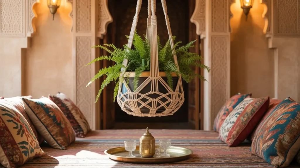 moroccan Macrame Plant Hanger
